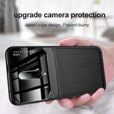 Luxury Slim Leather Lens Case with Card Slot for OnePlus 7