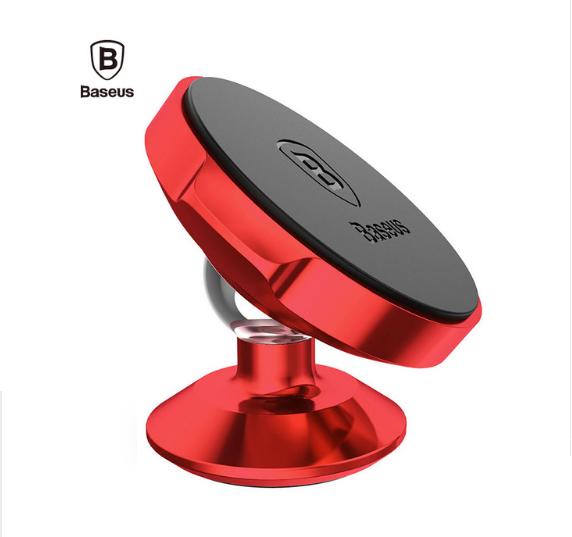 Baseus Magnetic 360' Rotation Car Phone Holder for iPhone, Samsung, HTC, Xiaomi, Nokia